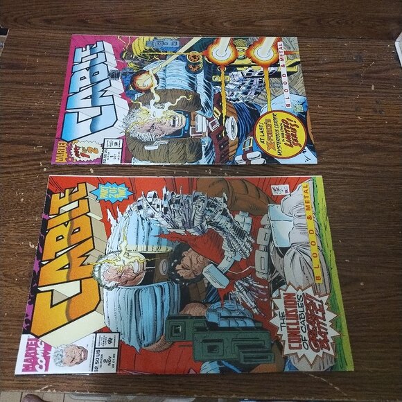 Cable : Blood & Metal 1 to 2 Mini-Series (Marvel Comics, 1992) - Picture 3 of 3